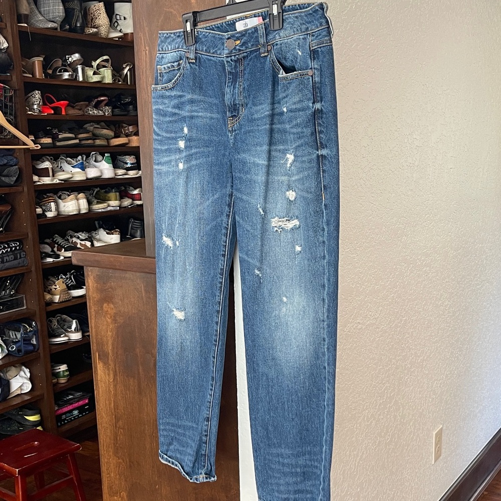 CAbi 100% boyfriend Blue Denim Jeans